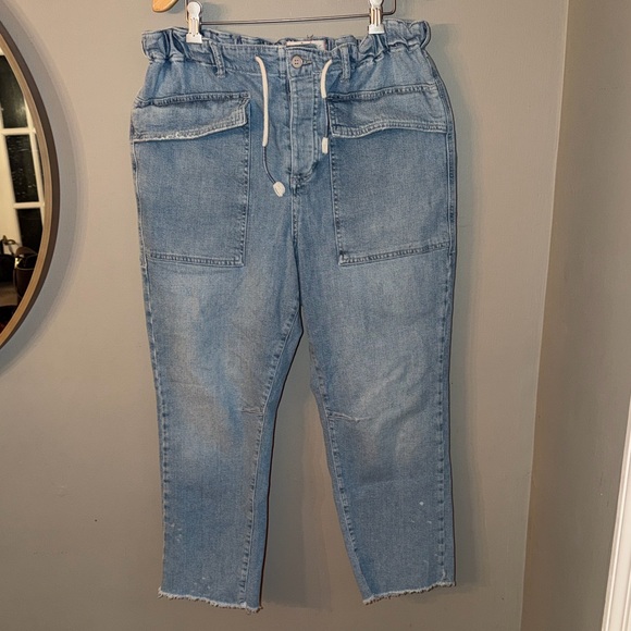 Free People We The Free City Slouch Jeans Size M - Picture 3 of 10